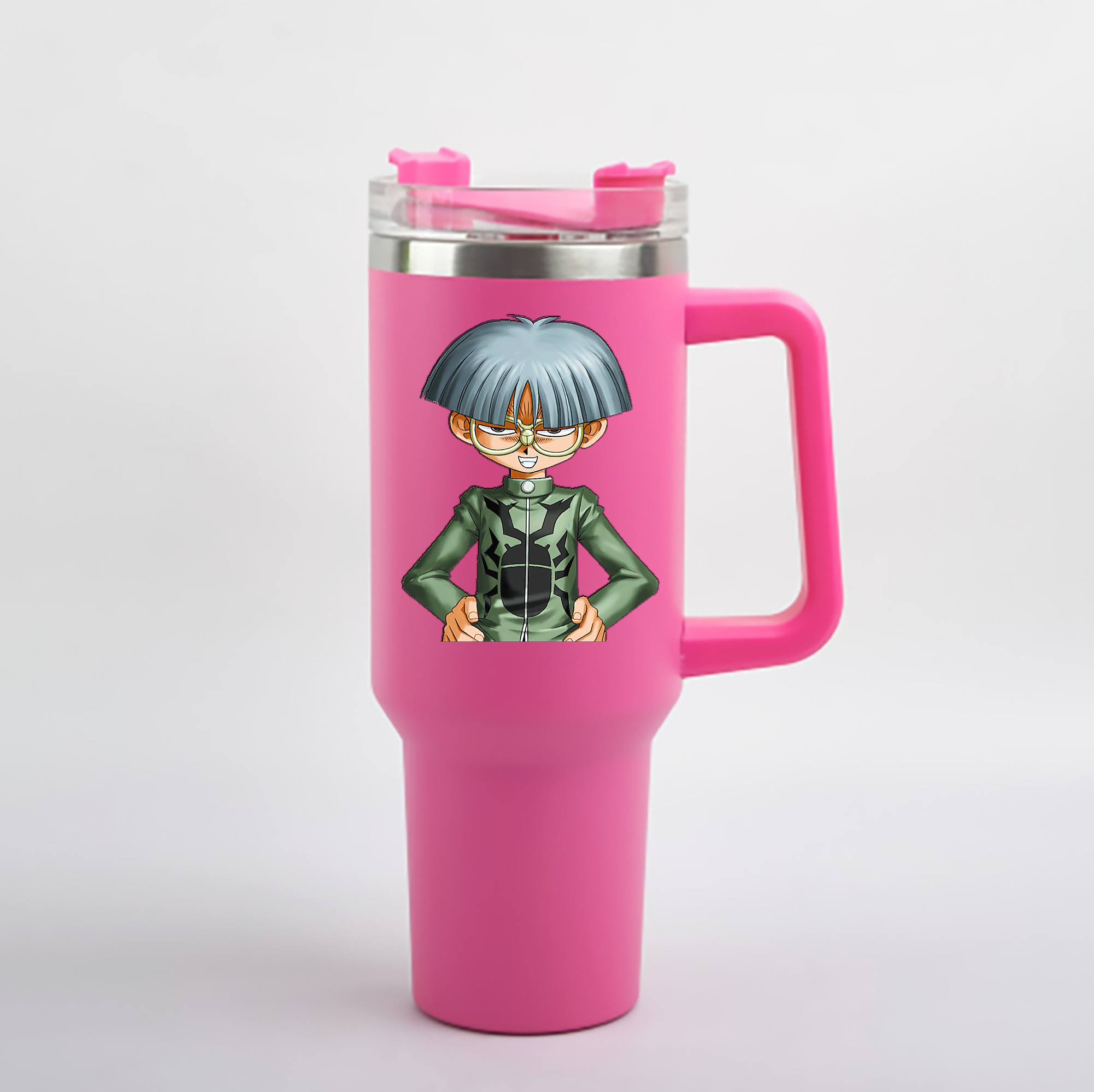 （画像用） 遊☆戯☆王 Yu-Gi-Oh! 1200mL車用タンブラー - クリスタルステッカー（プラスチックストロー付き）
